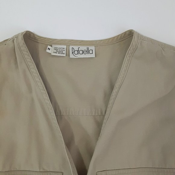 Women's Rafaella Vest Size M Front Pockets - Picture 3 of 5